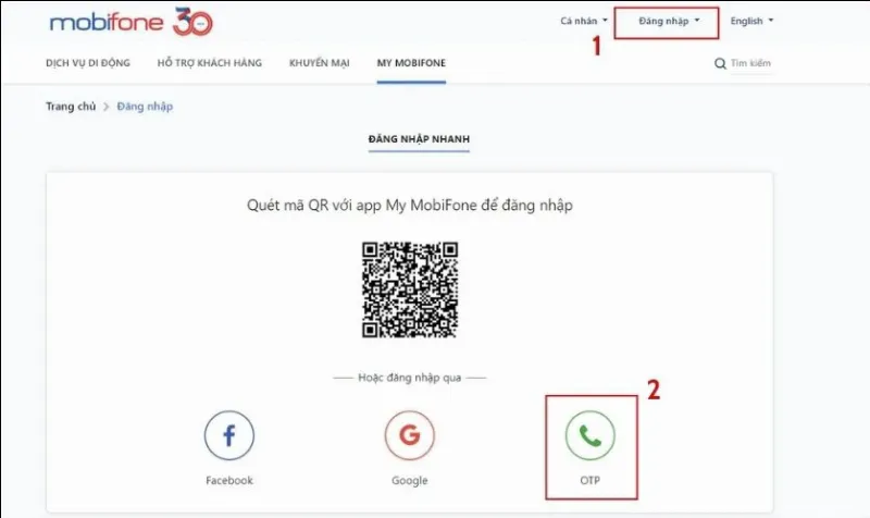 alt text: Hình ảnh truy cập website Mobifone