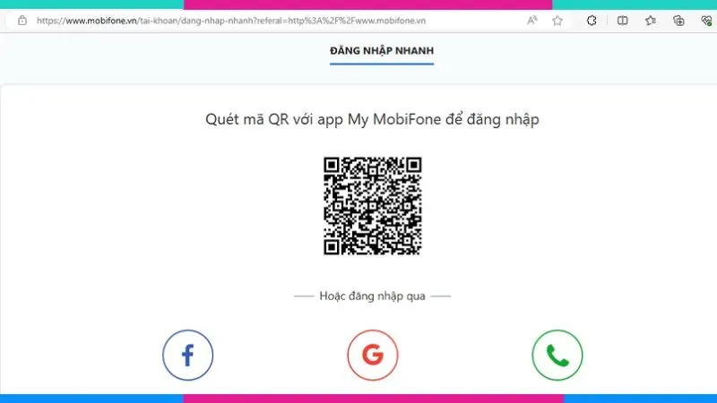 Kiểm tra gói cước Mobifone qua website