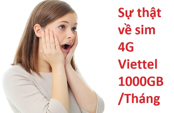 Sim 4G Viettel dung lượng cao