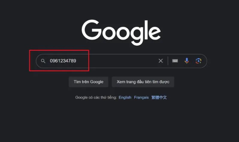 Tìm kiếm trên Google