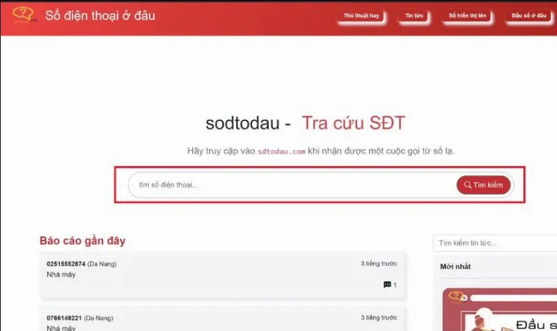 Tra cứu qua các trang web khác