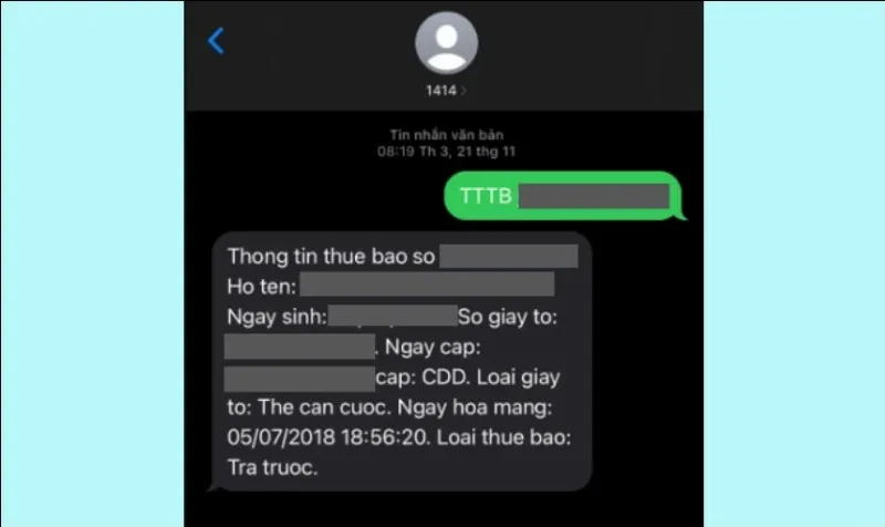 alt: Minh họa cách nhắn tin theo cú pháp