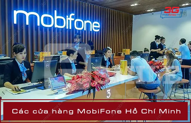 Bản đồ khu vực TP.HCM với các điểm giao dịch MobiFone được đánh dấu
