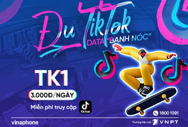 Đủ TikTok - Data “banh nóc” chỉ với 3.000đ/ngày