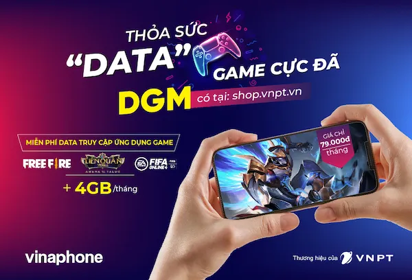 Gói data miễn phí dung lượng chơi game từ VinaPhone