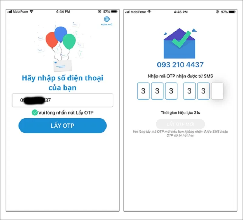 Tải ứng dụng My MobiFone trên App Store hoặc Google Play để quản lý thuê bao